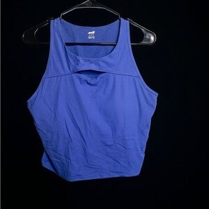 Nike Royal Blue Ribbed Athletic Tank